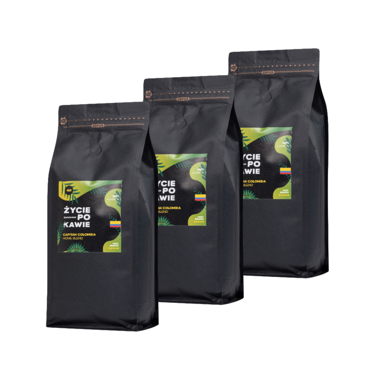 Captain Colombia (Home Blend) 3 PAK PAKIET- pokawie.com 
