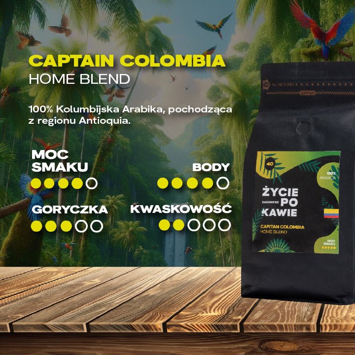 Captain Colombia (Home Blend) 5-CIO PAK PAKIET- pokawie.com 